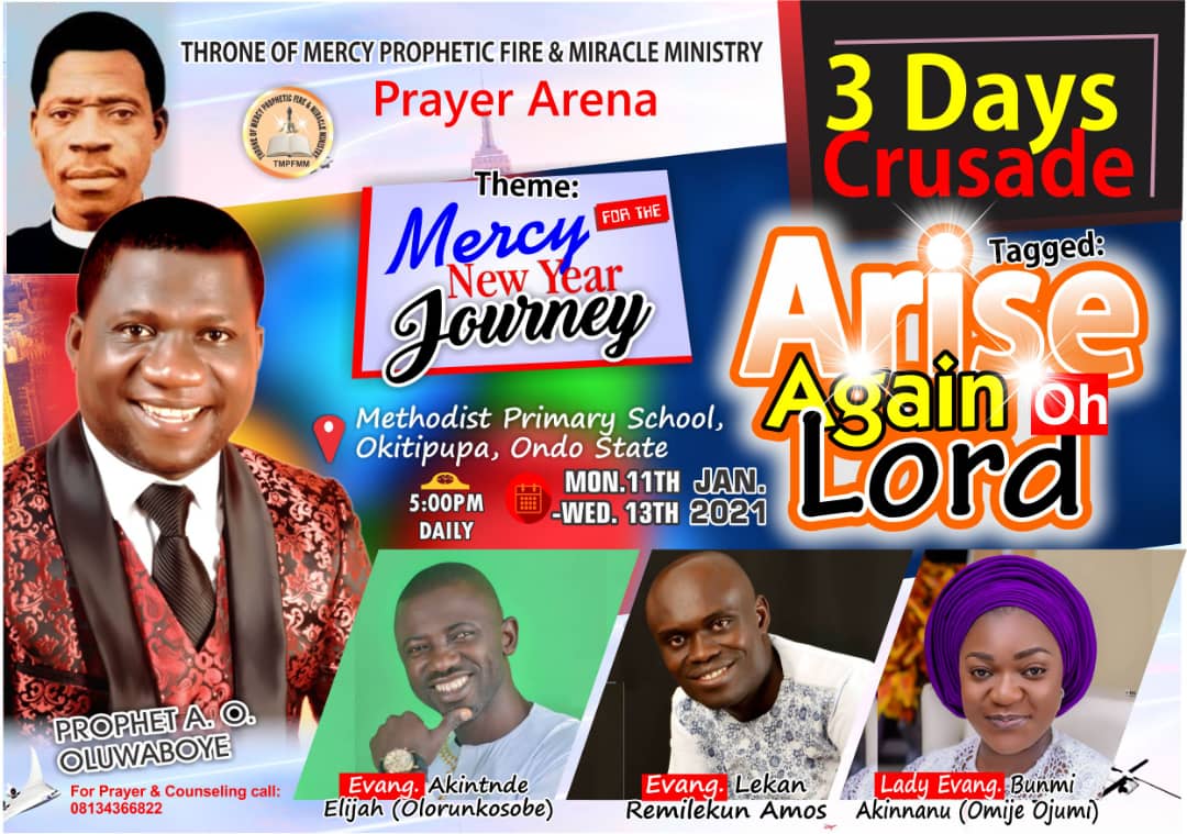Invite For a – 3 Day Crusade In Okitipupa by Prayer Arena