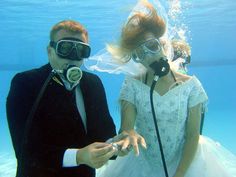 Photos: Couple make history, hold wedding ceremony under Ocean
