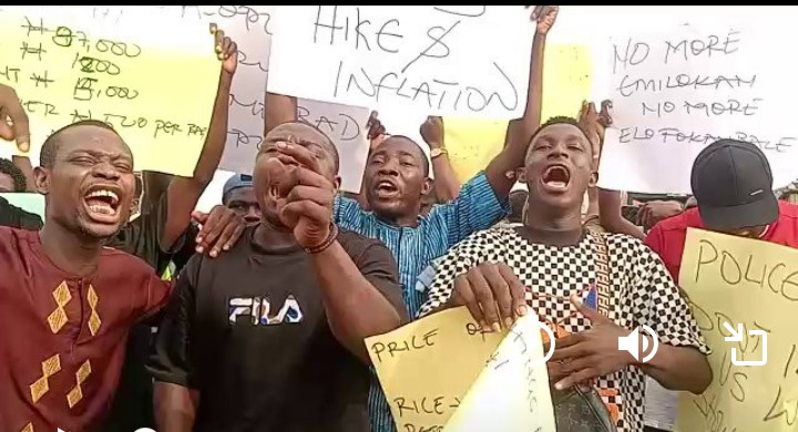 Protest Over High Cost Of Living hits Ibadan