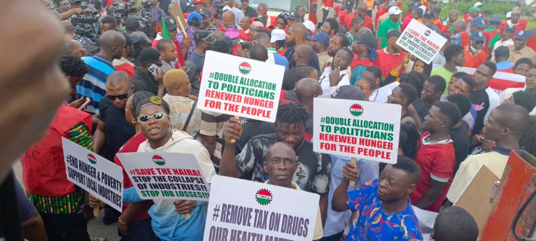 NLC members protest economic hardship in Lagos