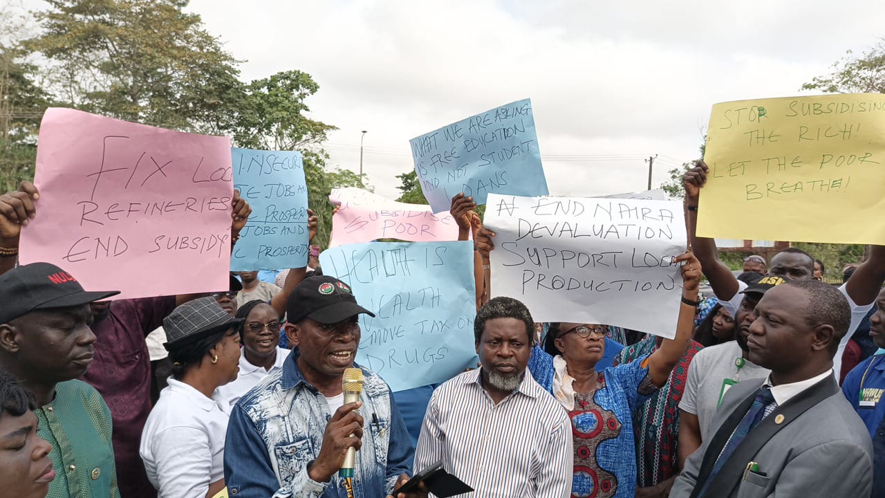PHOTOS: NLC stages peaceful protest in Ondo