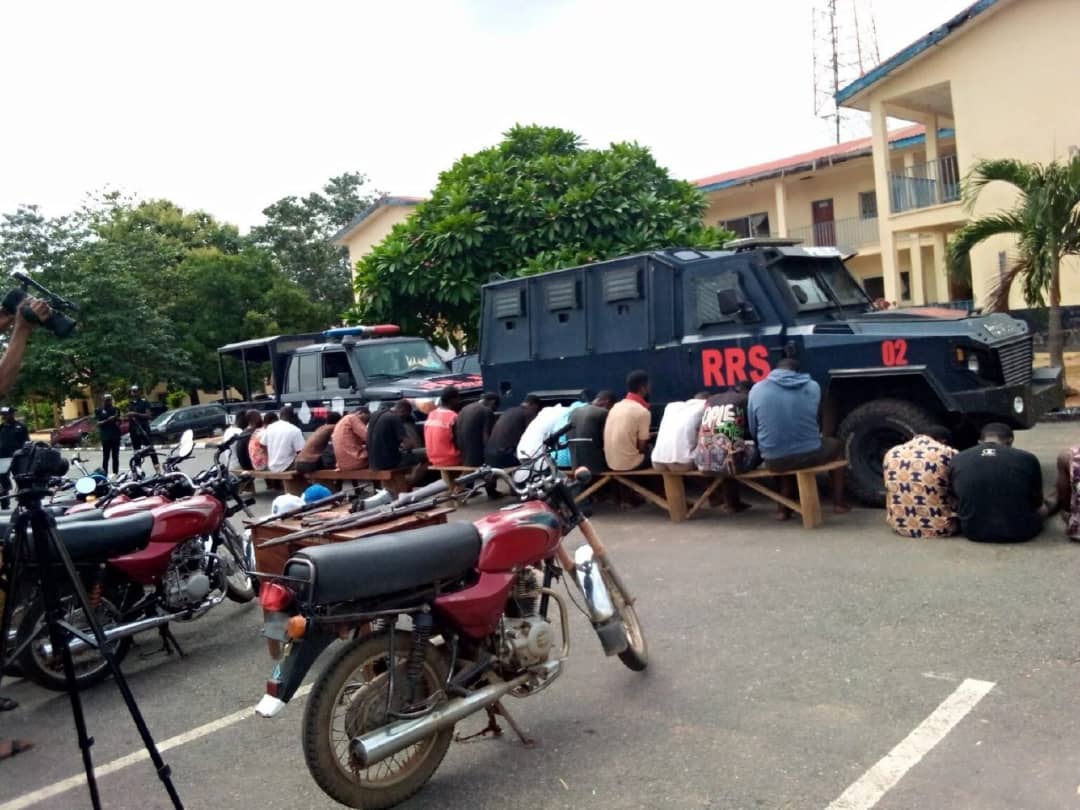 Police nab 21 suspected armed robbers, cultists in Ekiti
