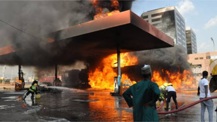 Fire guts petrol tank in Abuja filling station
