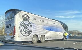 Real Madrid team bus involved in road crash after Liverpool defeat
